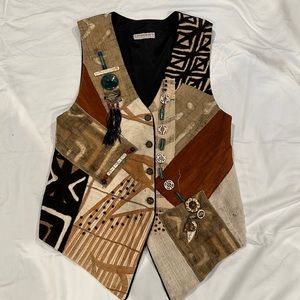 Rare Vintage Cassowary Philadelphia mixed medium vest - L